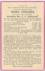 zr. Dorothea Hartmann 1877 Wijnandsrade + 1946 Veghel, 68 jr, Verzamelen, Verzenden