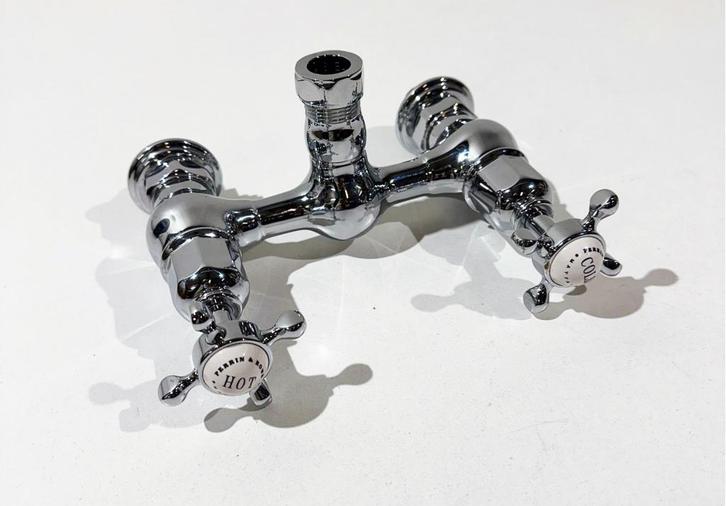 PERRIN & ROWE VICTORIAN WHITE DOUCHEKRAAN E.5513CP, Doe-het-zelf en Verbouw, Sanitair, Nieuw, Kraan, Chroom, Ophalen of Verzenden