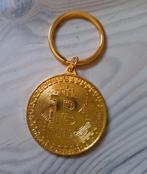 Zwaar vergulde bitcoin sleutelhanger, Ophalen of Verzenden, Zo goed als nieuw