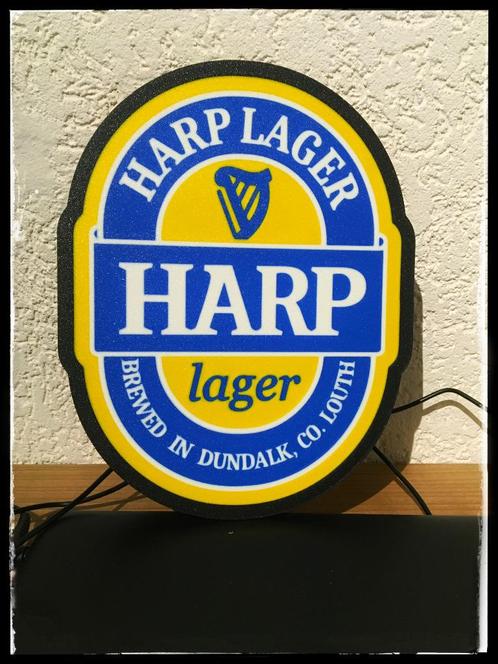 Harp Lager Lamp, Verzamelen, Merken en Reclamevoorwerpen, Nieuw, Lichtbak of (neon) lamp, Ophalen of Verzenden