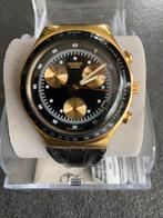 Zo goed als nieuw Swatch horloge met gouden details, Sieraden, Tassen en Uiterlijk, Horloges | Heren, Leer, Staal, Polshorloge