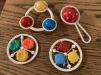 Vintage rammelaars,jaren 60-70, vis,bloem, Ophalen of Verzenden, Gebruikt