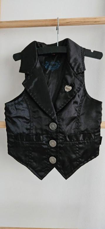 Vingino zwarte gillet maat 4 (98/104) nieuw  beschikbaar voor biedingen