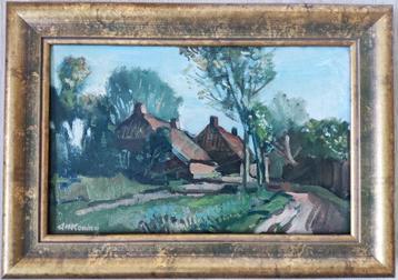 Arnold Hendrik Koning (1860-1945) - Gezicht op een boerderij beschikbaar voor biedingen