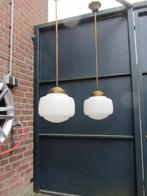 2 PRACHTIGE IDENTIEKE ART DECO LAMPEN, Huis en Inrichting, Lampen | Plafondlampen, Ophalen, Gebruikt, ART DECO