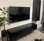 Zwart tv dressoir + zwart boekenkast, Ophalen, Zo goed als nieuw