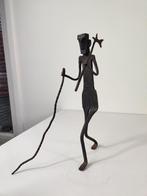 Beeld stammenoudste, smeedijzer, India, midden 20e eeuw, Ophalen of Verzenden