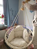 hangstoel, Huis en Inrichting, Stoelen, Ophalen, Overige materialen, Wit, Zo goed als nieuw