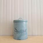 Sugar Pot/Bus/Blik (Lichtblauw) | Vintage Look, Ophalen of Verzenden, Gebruikt, Suiker, Overige merken