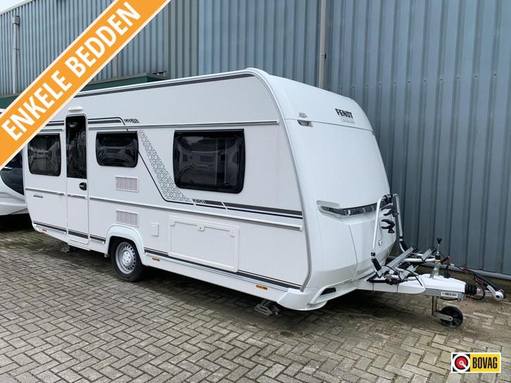 Fendt Bianco Selection 465 TG Mover/Fietsdrager, Caravans en Kamperen, Caravans, Bedrijf, tot en met 4, 1250 - 1500 kg, Standaardzit