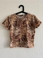 Bruin tijgerprint crop top van Clockhouse, maat M, Maat 38/40 (M), Bruin, Ophalen of Verzenden, Zo goed als nieuw