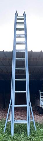 Professionele DIRKS ladder 3x12, Doe-het-zelf en Verbouw, Ladders en Trappen, Ophalen, Zo goed als nieuw, 4 meter of meer