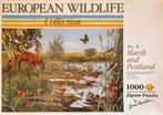 Puzzle European Wildlife no. 8 Marsh and Peatland, 1000 st, Ophalen of Verzenden, 500 t/m 1500 stukjes, Gebruikt