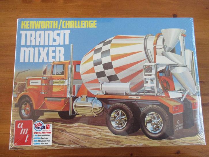 Kenworth/Challenge Transit Mixer (AMT 1/25), Hobby en Vrije tijd, Modelbouw | Auto's en Voertuigen, Nieuw, Truck, Groter dan 1:32