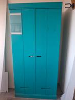Stoere groene kledingkast - 195x95x50 cm - als nieuw!, Huis en Inrichting, Kasten | Kledingkasten, Overige materialen, Met deur(en)