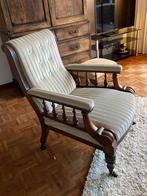 Antieke Crème Stoel - Goede Staat, Gebruikt, Minder dan 75 cm, Ophalen of Verzenden, 50 tot 75 cm
