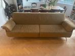 Okergele retro passe partout bank, Ophalen, Gebruikt, 200 tot 250 cm