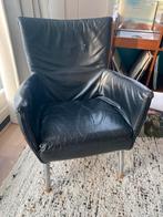 Gerard van den Berg Foxy Fauteuil - Zwart Design, Huis en Inrichting, Fauteuils, Ophalen of Verzenden, Gebruikt, Leer, 75 tot 100 cm