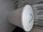 Prullenbak - Knodd - Ton met deksel - Wit, Huis en Inrichting, Woonaccessoires | Prullenbakken, 40 liter of meer, Ophalen, Gebruikt