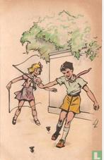 Zweep- pin-paddenstoel tol, vintage speelgoed. 7 en 5 cm, Antiek en Kunst, Ophalen of Verzenden