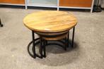 ACT0136 Ronde salontafels, Huis en Inrichting, Tafels | Salontafels, Ophalen, 50 tot 100 cm, Rond, 50 tot 100 cm