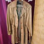 Boho chic, leren trenchcoat / jas., Beige, Maat 42/44 (L), Mauritius, Ophalen of Verzenden