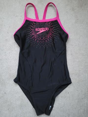 speedo badpak meisje maat 140 zwart roze beschikbaar voor biedingen
