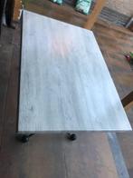 tuintafel bistrotafel terrastafel metalen onderstel 120 x 80, Ophalen, Gebruikt, Rechthoekig, Metaal