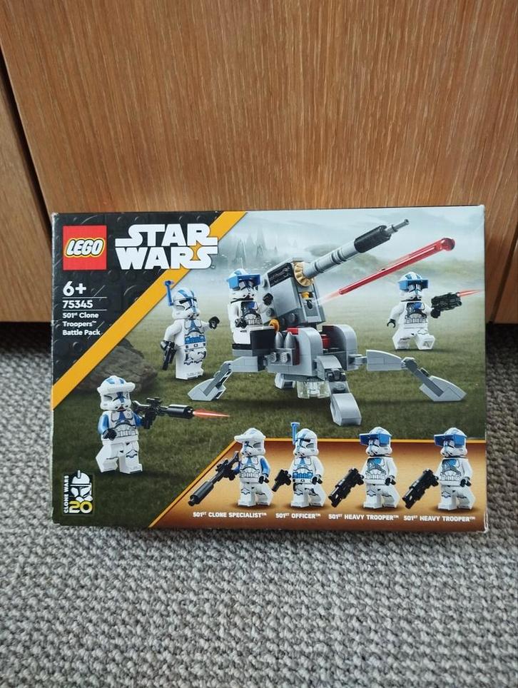 LEGO Star Wars 75345 - 501st Clone Troopers Battle Pack, Kinderen en Baby's, Speelgoed | Duplo en Lego, Zo goed als nieuw, Ophalen of Verzenden