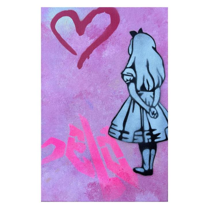 Love is the Answer. Original Artwork. Modern Art. Pop Art., Antiek en Kunst, Kunst | Schilderijen | Modern, Ophalen of Verzenden