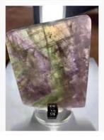 Prachtig fluorite plak staand op voetje, kan eraf, 8,5 x 6cm, Sieraden, Tassen en Uiterlijk, Nieuw, Ophalen of Verzenden, X, X