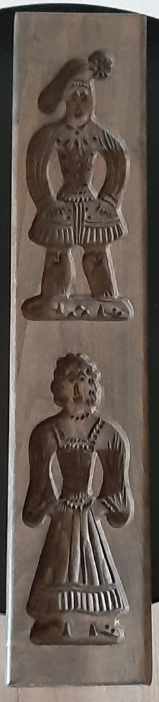👩‍🍳Vintage: Hollandse speculaasplank - Klederdracht🏷️teab, Antiek en Kunst, Antiek | Keukenbenodigdheden, Ophalen of Verzenden