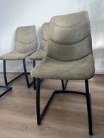 Eetkamerstoelen zwarte poot, Huis en Inrichting, Stoelen, Ophalen, Gebruikt, Overige kleuren, Vier