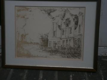 ZAANSE SCHANS, Litho/Steendr. Theo Blankenstein CERTIFC. beschikbaar voor biedingen