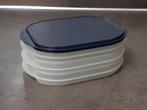 Tupperware beleg doos / vleeswaren trio blauw nr 3, Ophalen of Verzenden, Blauw
