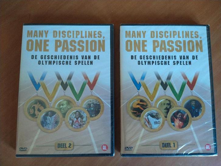 2 DVD's De geschiedenis van de Olympische Spelen deel 1 + 2, Cd's en Dvd's, Dvd's | Sport en Fitness, Nieuw in verpakking, Documentaire