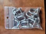 RVS D-sluiting 6 mm. 150 stuks., Watersport en Boten, Ophalen, Nieuw