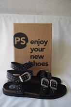 Jan26 POELMAN sandalen leder maat 36 37 38 39 40 41 42 NIEUW, Zwart, Nieuw, PS POELMAN, Sandalen of Muiltjes