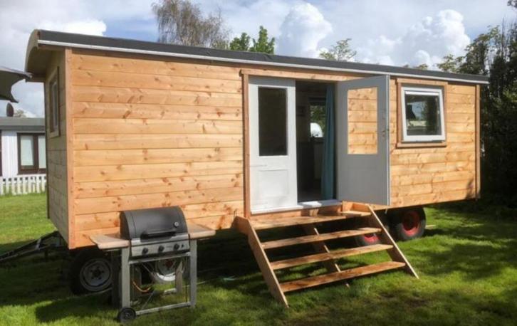 Tinyhouse op wielen / Pipowagen, Doe-het-zelf en Verbouw, Bouwketen en Schaftketen, Zo goed als nieuw, Ophalen