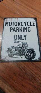 Wandbord Motor Parkeren - Houten Decoratie, Ophalen of Verzenden, Nieuw