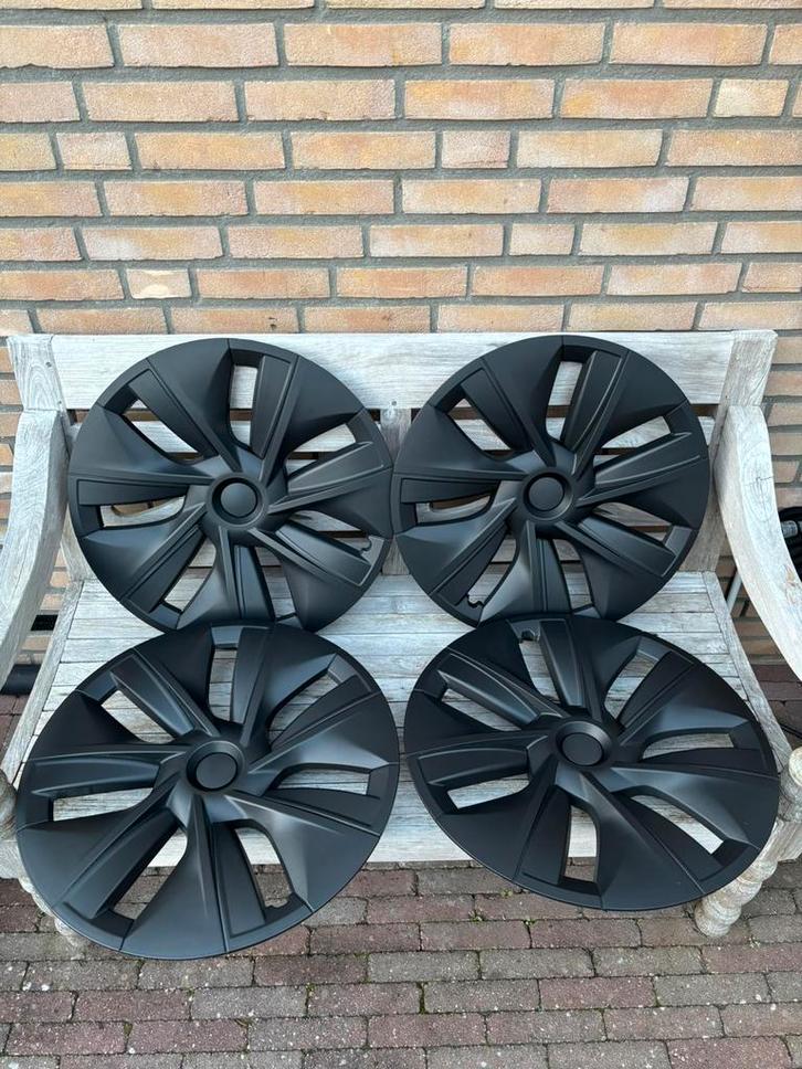 Tesla Model Y wieldoppen zwart Gemini 19”, Auto diversen, Wieldoppen, Nieuw, Ophalen of Verzenden