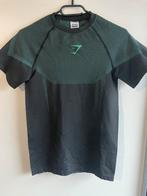 Gymshark Onyx 5.0 T‑shirt – Zwart/Groen – Maat S – Nieuw, Kleding | Heren, Sportkleding, Fitness, Zwart, Nieuw, Ophalen of Verzenden