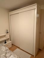 Elektrisch verstelbaar bed met kledingkast, Ophalen, Verstelbaar, Wit, Tweepersoons