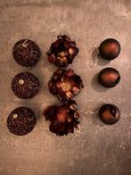 Luxe kerstballen set brons/koper – 9 stuks, Ophalen of Verzenden, Zo goed als nieuw