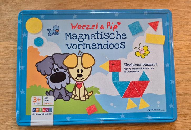 Woezel & Pip Magnetische vormendoos - v.a. 3 jaar, Kinderen en Baby's, Speelgoed | Educatief en Creatief, Gebruikt, Puzzelen, Ontdekken