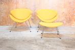 ZGANieuw Artifort Orange Slice design fauteuils + hocker, 75 tot 100 cm, Ophalen of Verzenden, Zo goed als nieuw, 75 tot 100 cm