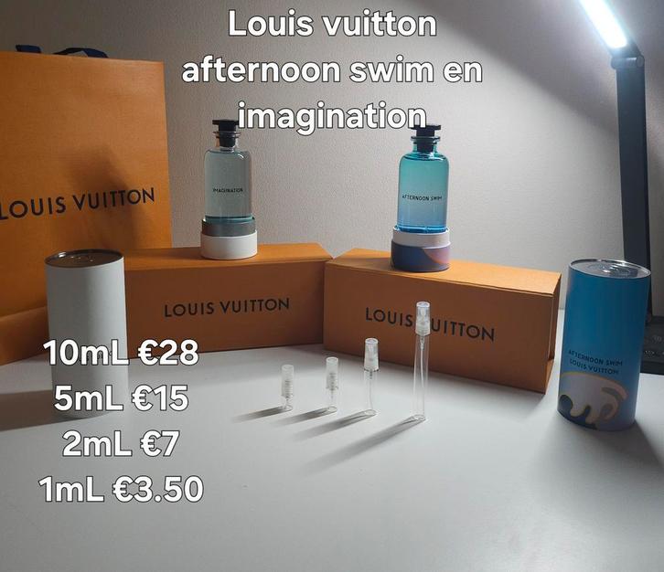 Louis vuitton imagination en Afternoon swim samples, Sieraden, Tassen en Uiterlijk, Uiterlijk | Parfum, Zo goed als nieuw, Ophalen of Verzenden
