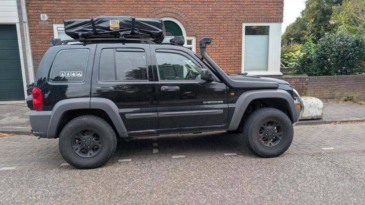 Jeep Cherokee 2.4 I 2004 Zwart, Auto's, Jeep, Particulier, Cherokee, Benzine, F, SUV of Terreinwagen, Handgeschakeld, Origineel Nederlands