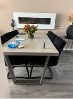Lange eettafel, Huis en Inrichting, Tafels | Eettafels, Zo goed als nieuw, Vijf personen of meer, Rechthoekig, 50 tot 100 cm