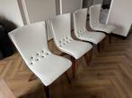 Van Os design stoelen, Huis en Inrichting, Stoelen, Vijf, Zes of meer stoelen, Leer, Ophalen of Verzenden, Wit